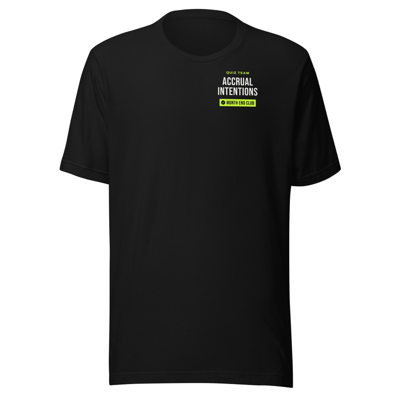 Pub Quiz Team Tee in Black – Accrual Intentions