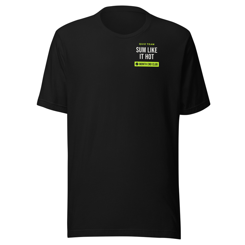 Pub Quiz Team Tee in Black – Sum Like It Hot