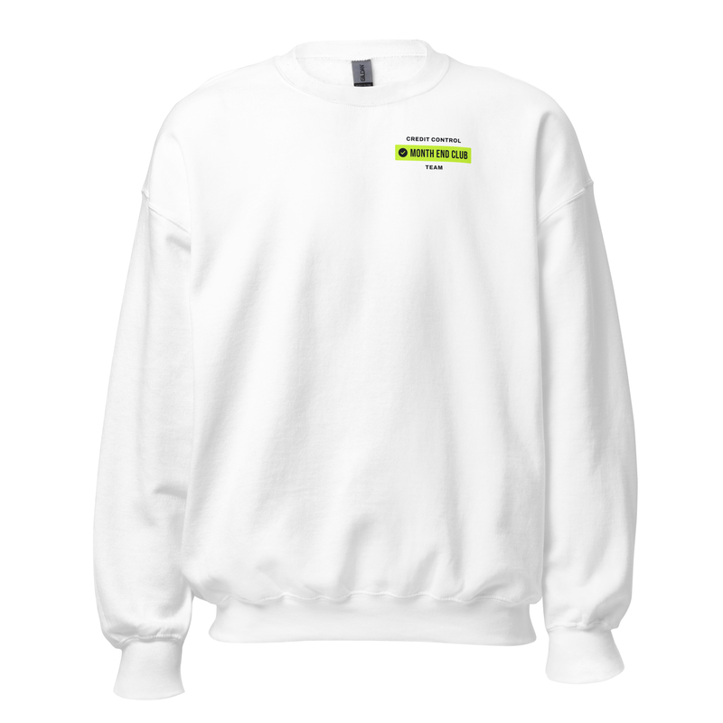 Team Sweatshirt – White – Credit Control