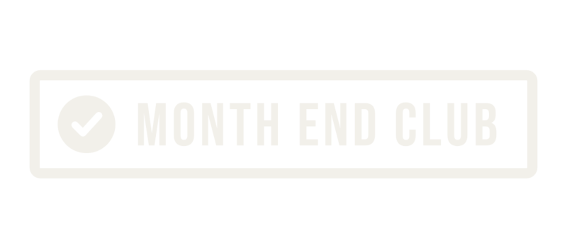 Month End Club Dad Hat – Stone with black embroidery