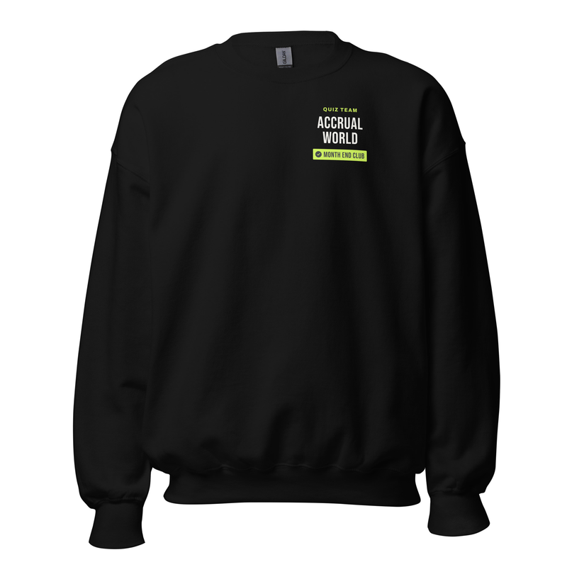 Pub Quiz Team Sweatshirt – Black – Accrual World