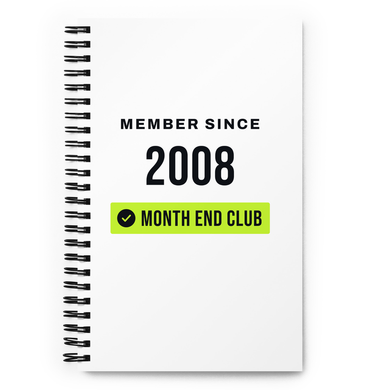 Member Since Spiral Notebook - 2008