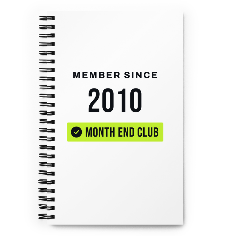 Member Since Spiral Notebook - 2010
