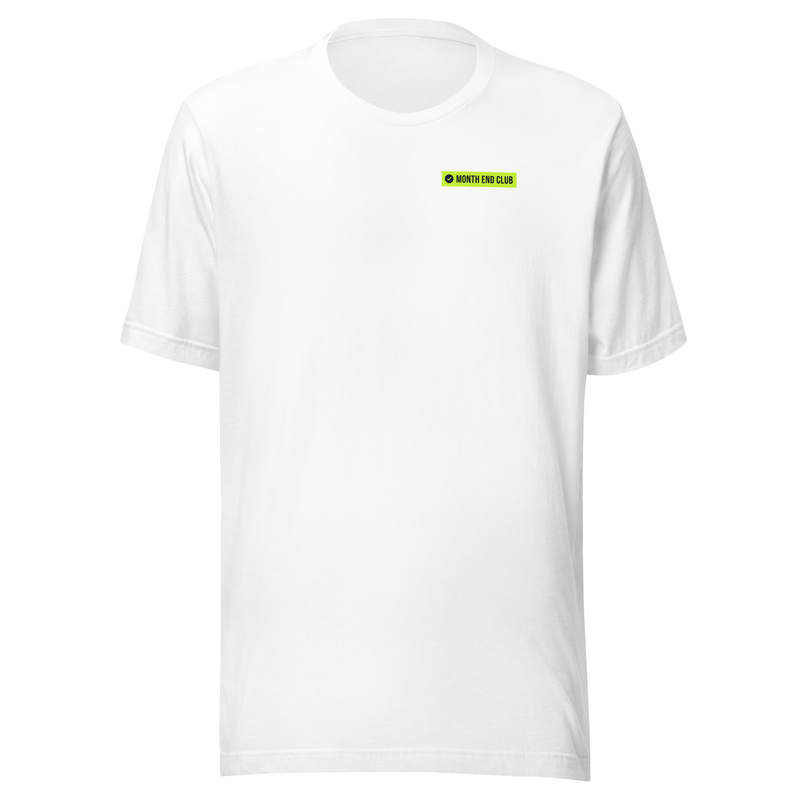 Month End Club Logo Tee in White