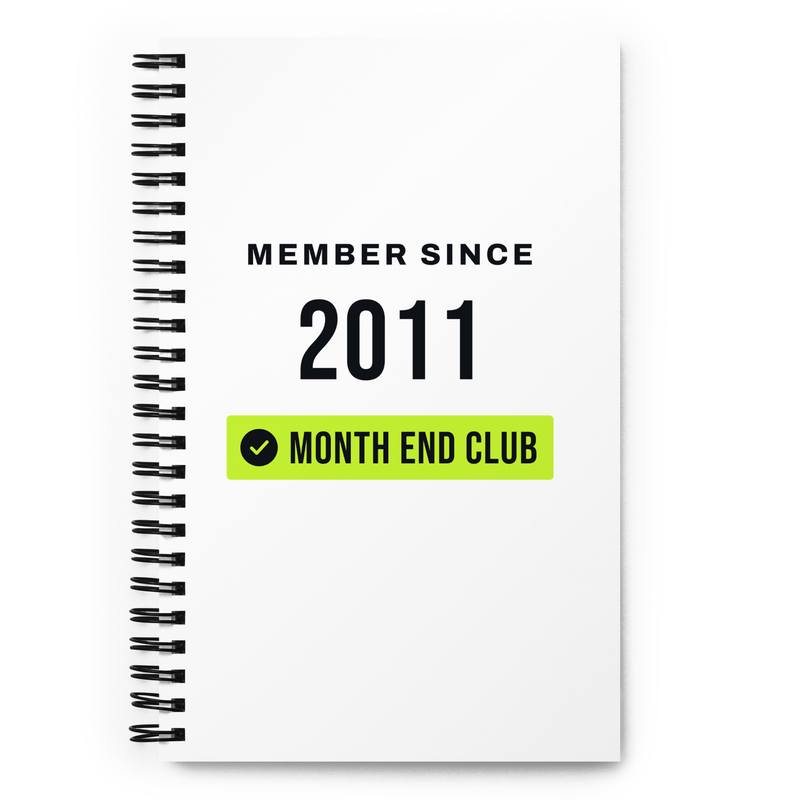 Member Since Spiral Notebook - 2011