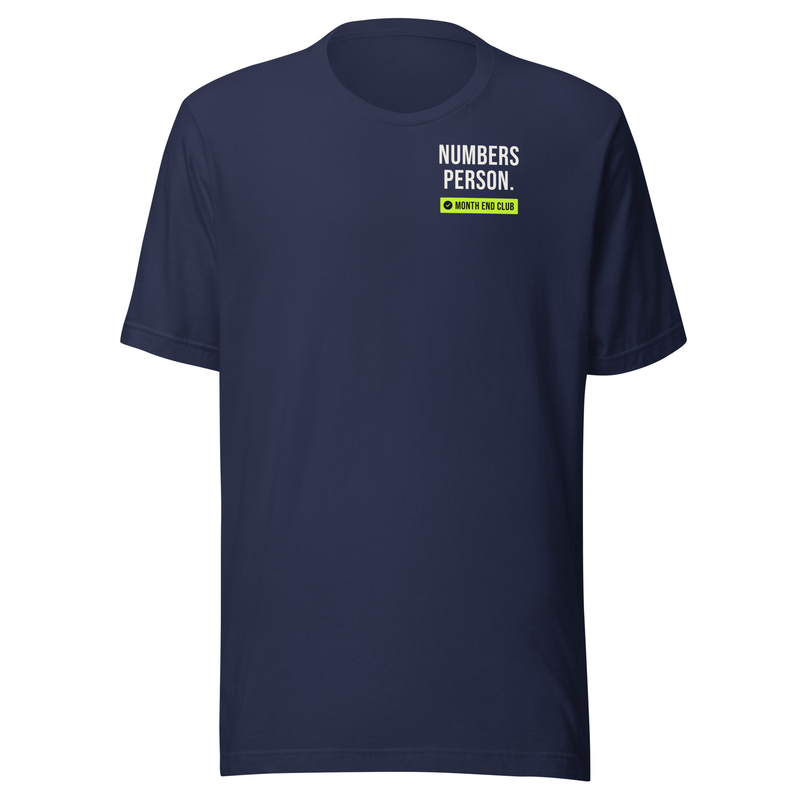 Numbers Person Tee in Navy