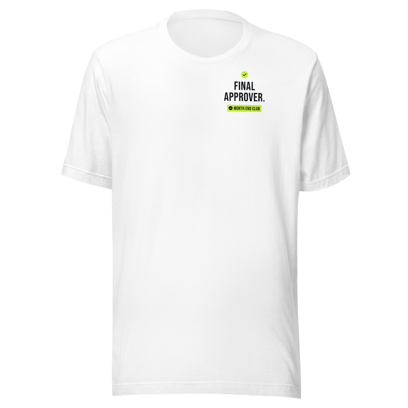 Final Approver Tee in White