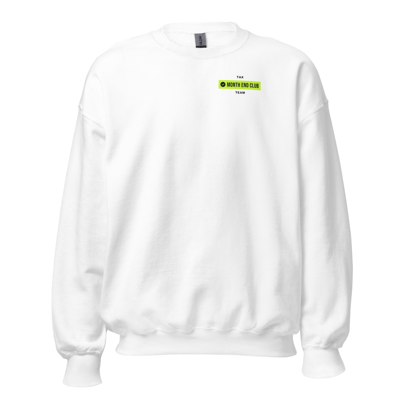Team Sweatshirt – White – Tax