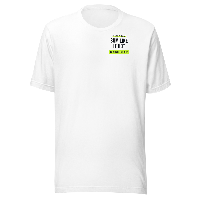 Pub Quiz Team Tee in White – Sum Like It Hot