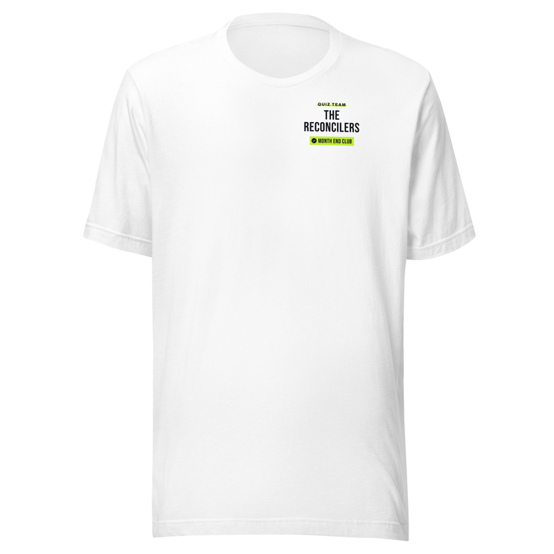 Pub Quiz Team Tee in White – The Reconcilers