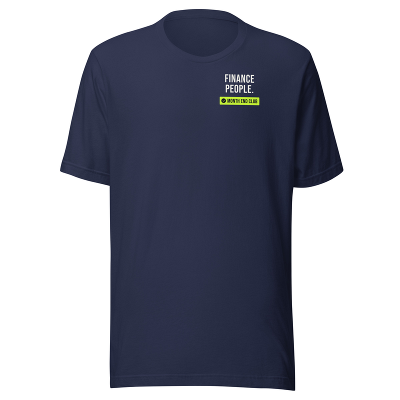 Finance People Tee in Navy