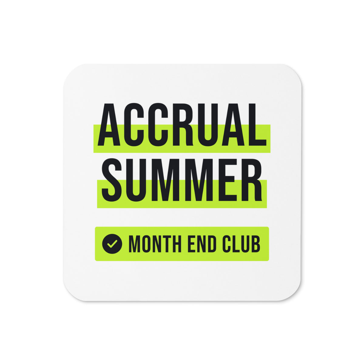 Accrual Summer Coaster – White
