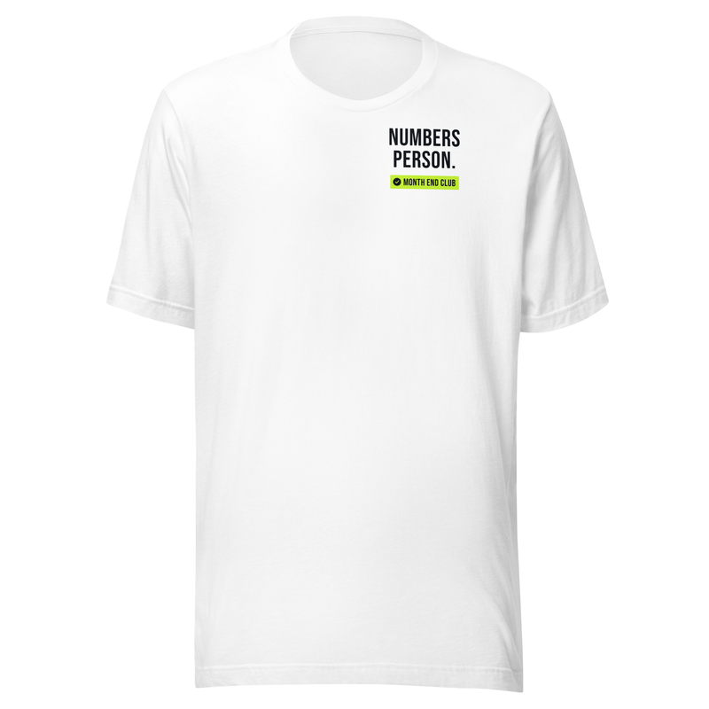 Numbers Person Tee in White