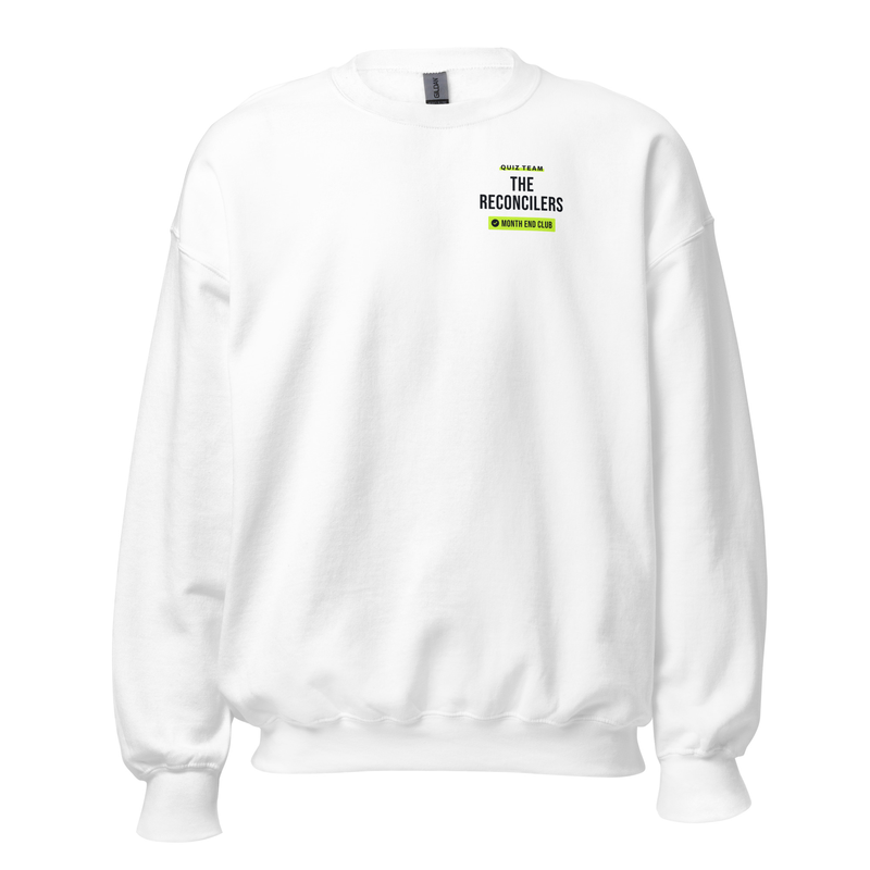 Pub Quiz Team Sweatshirt – White – The Reconcilers