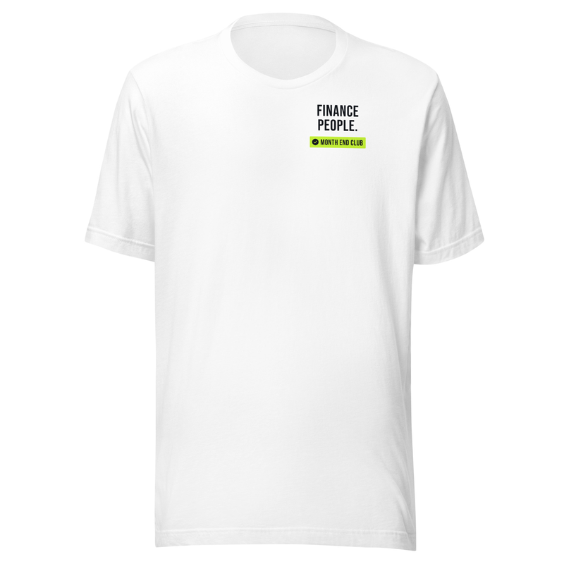 Finance People Tee in White