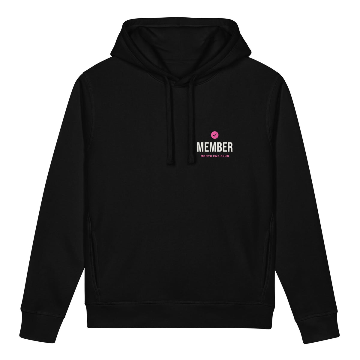 Member Hoodie – Black, pink print