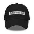Embroidered Logo Dad Hat – Black, front