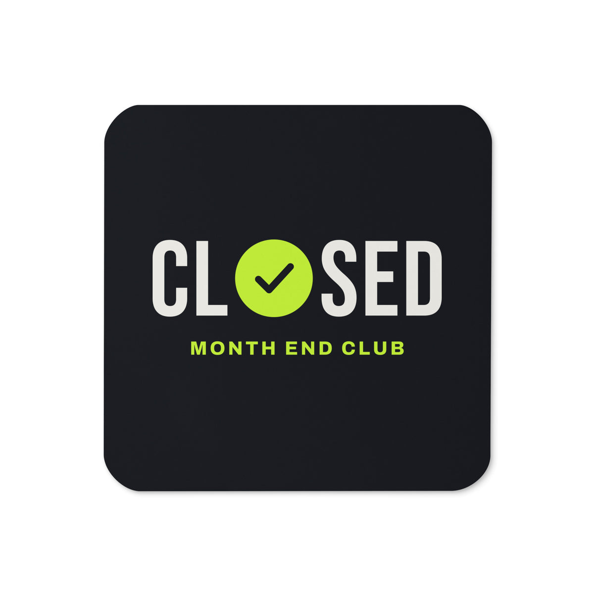 Closed Logo Coaster – Black