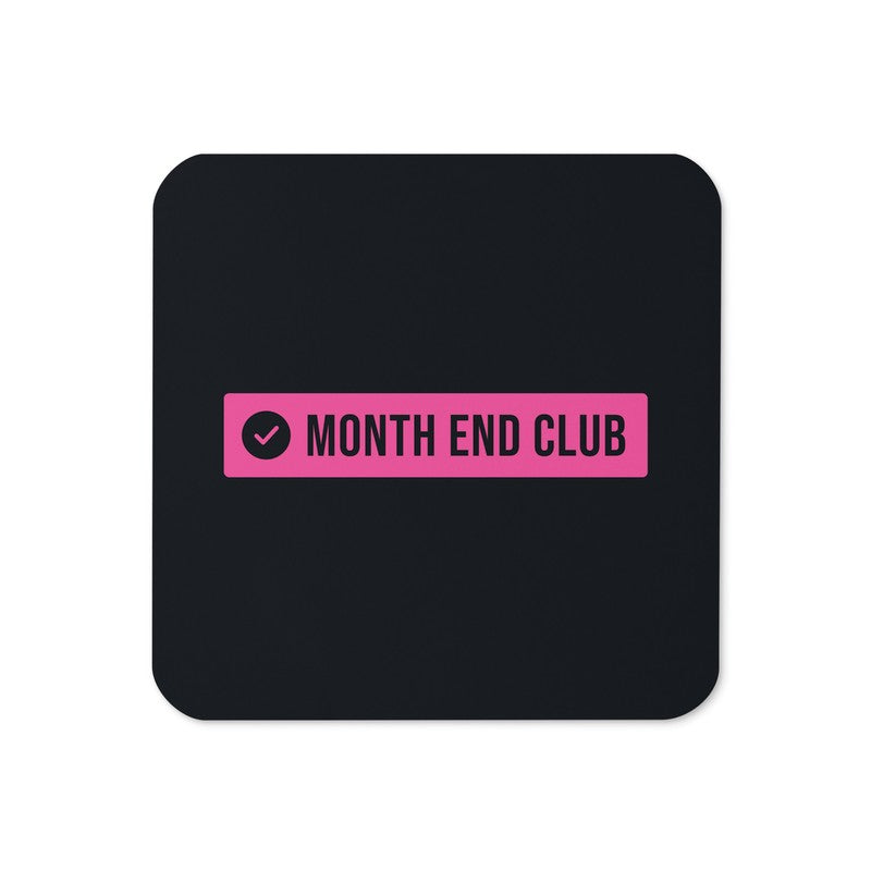 Month End Club Logo Coaster