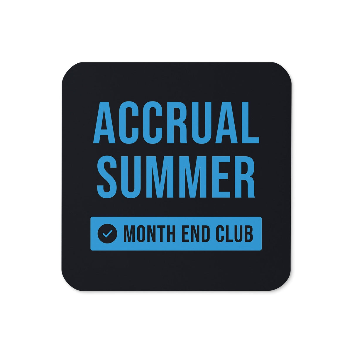 Accrual Summer Coaster – Black, blue print