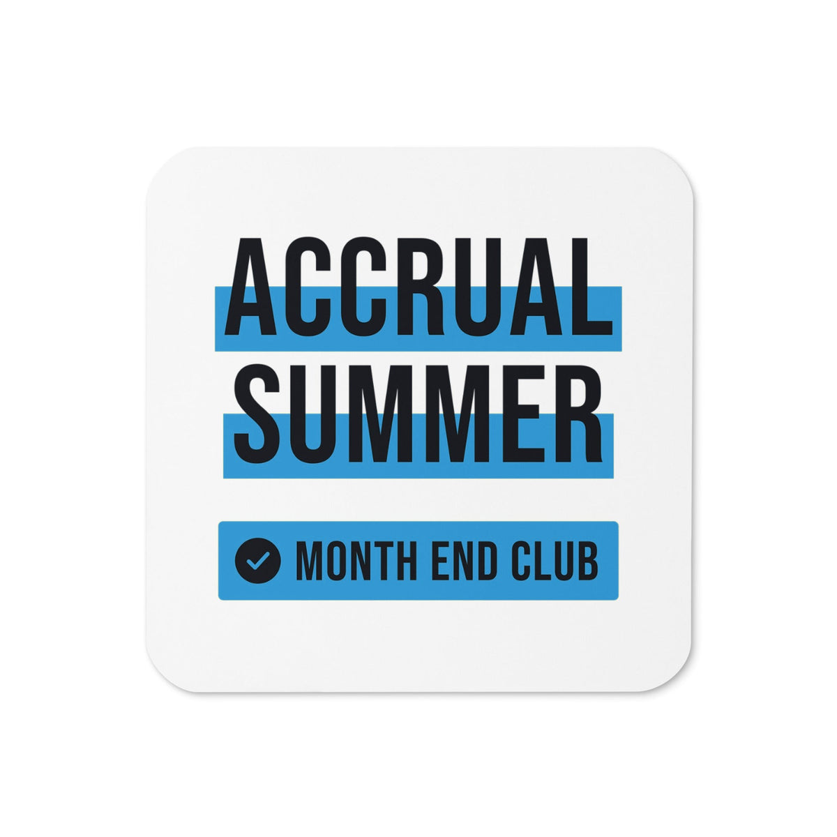 Accrual Summer Coaster – White, blue print
