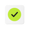 Month End Club Tick Coaster – White