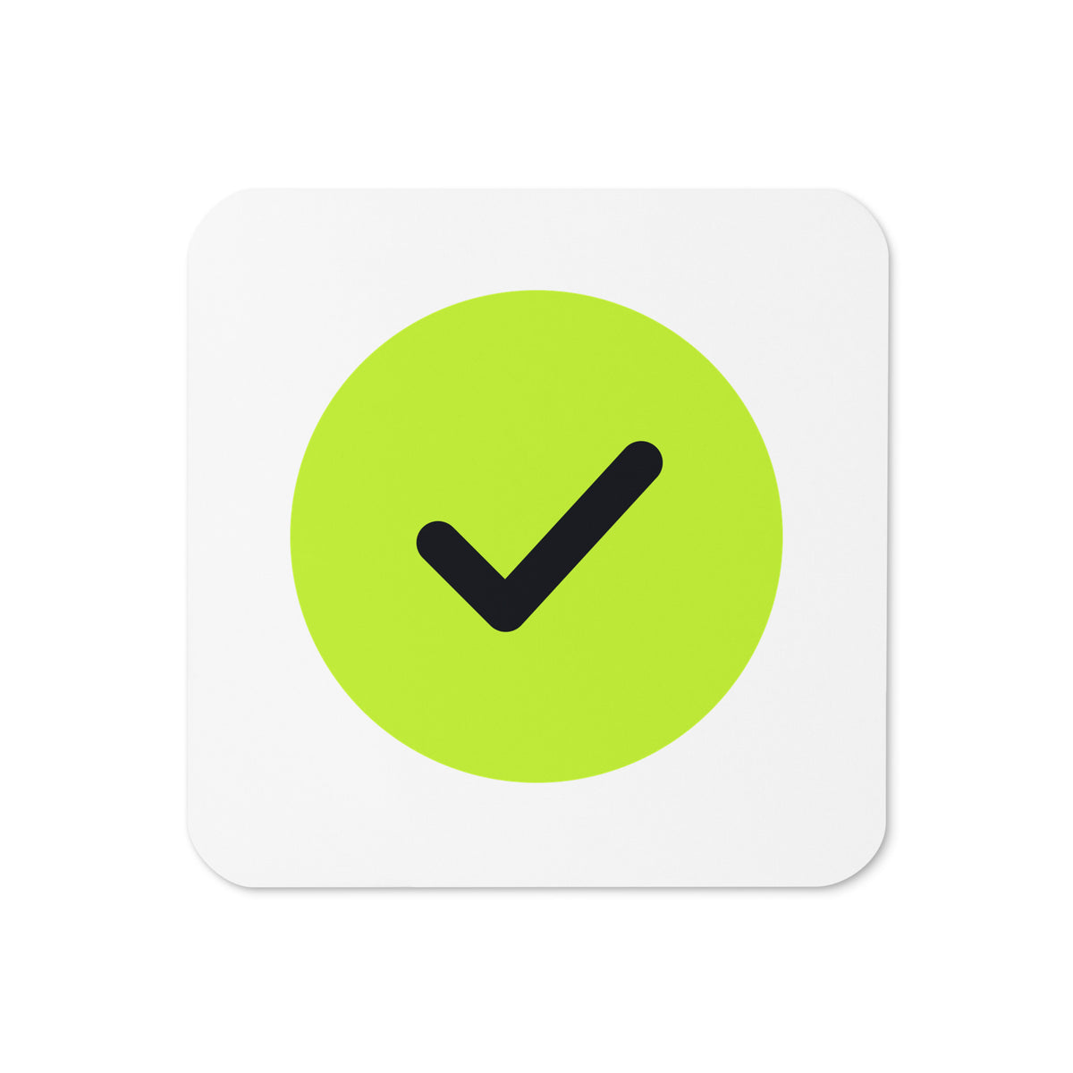 Month End Club Tick Coaster – White