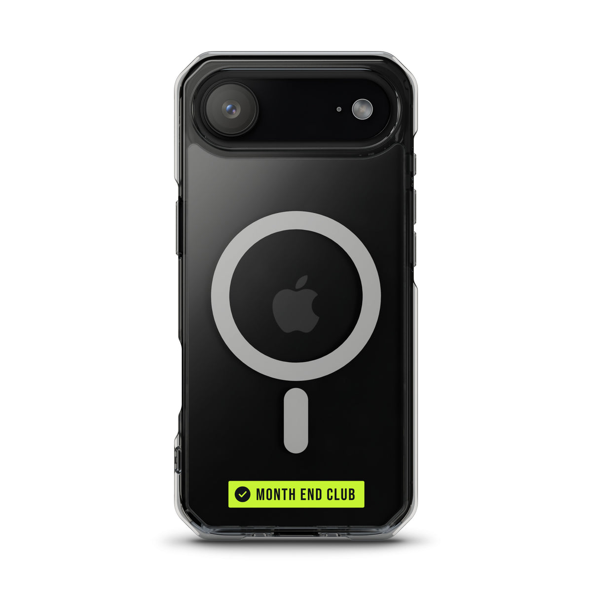 Month End Club Logo MagSafe Clear iPhone Case – iPhone 17 Air, clear