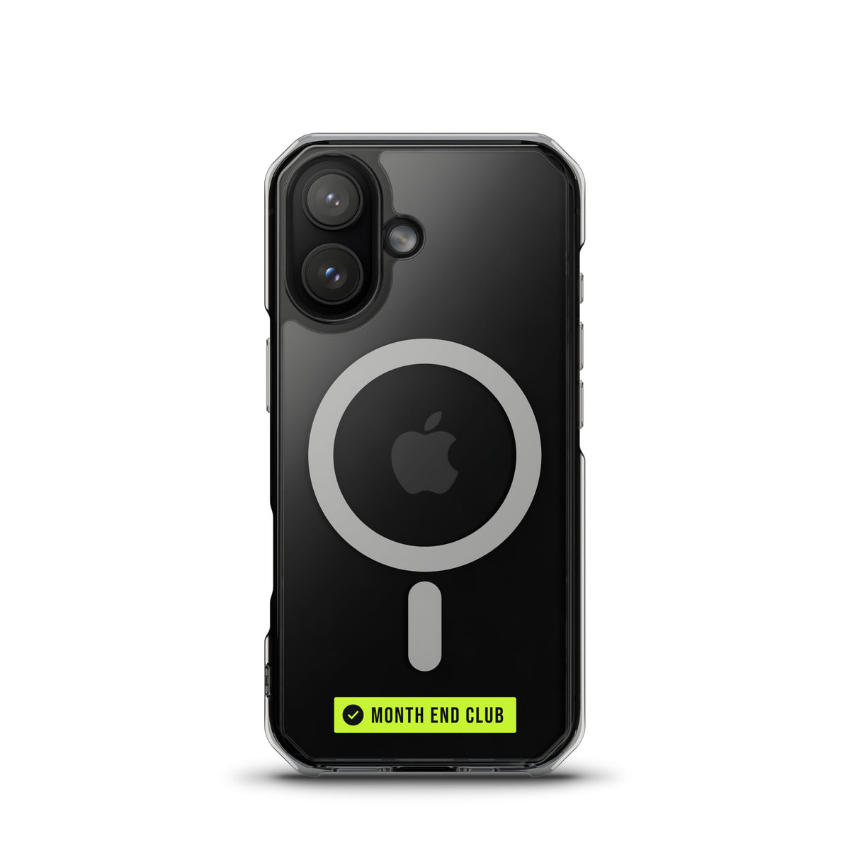 Month End Club Logo MagSafe Clear iPhone Case – iPhone 17, clear