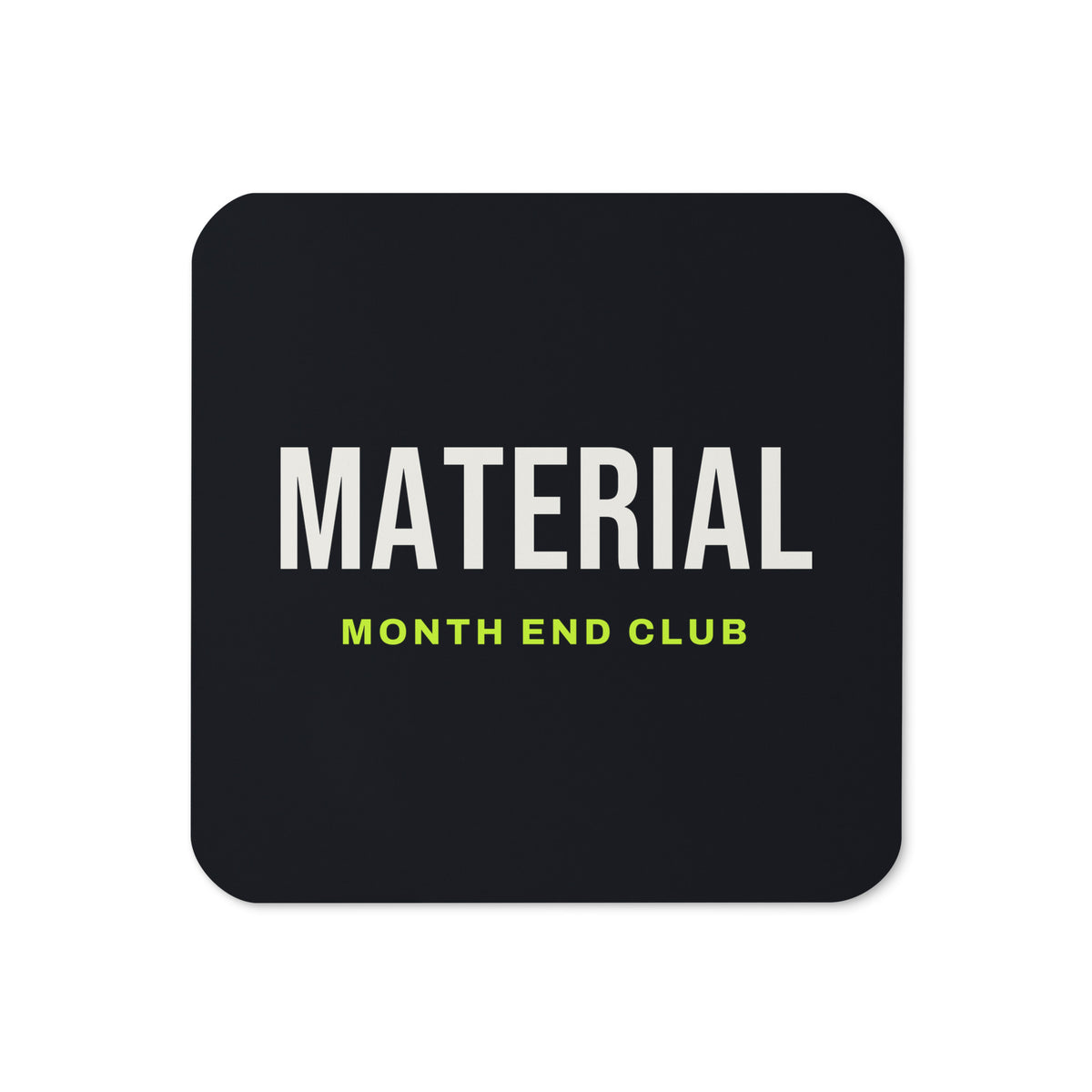 Material Coaster – Black
