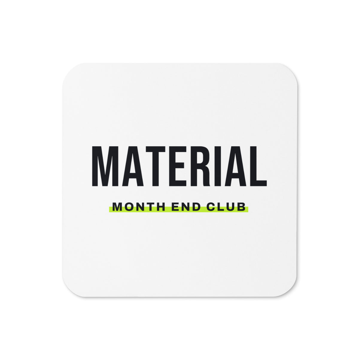 Material Coaster – White