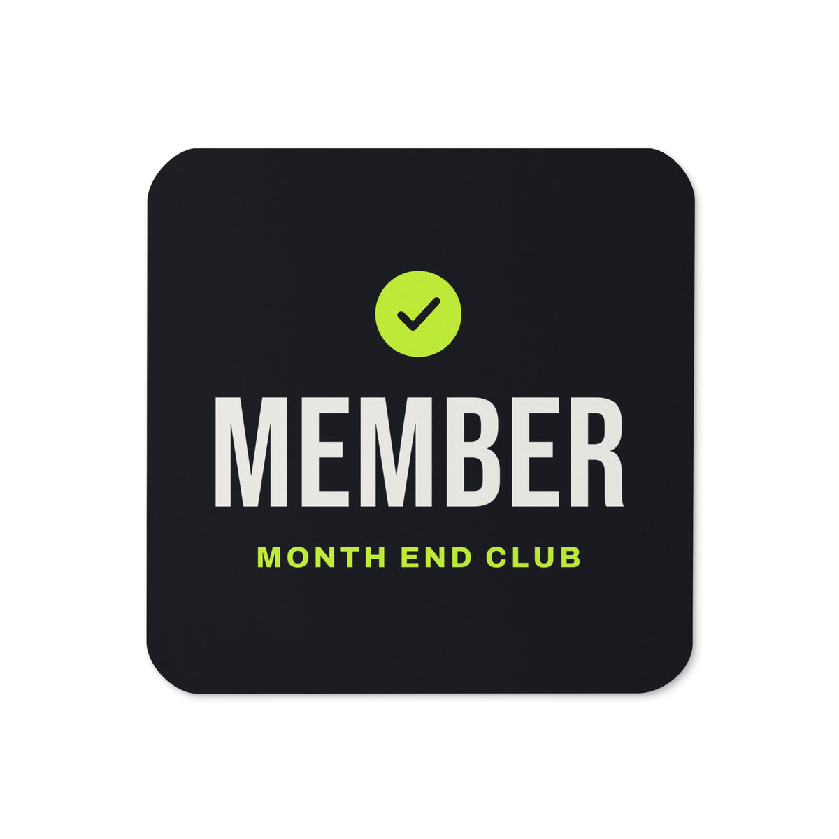 Member Coaster – Black