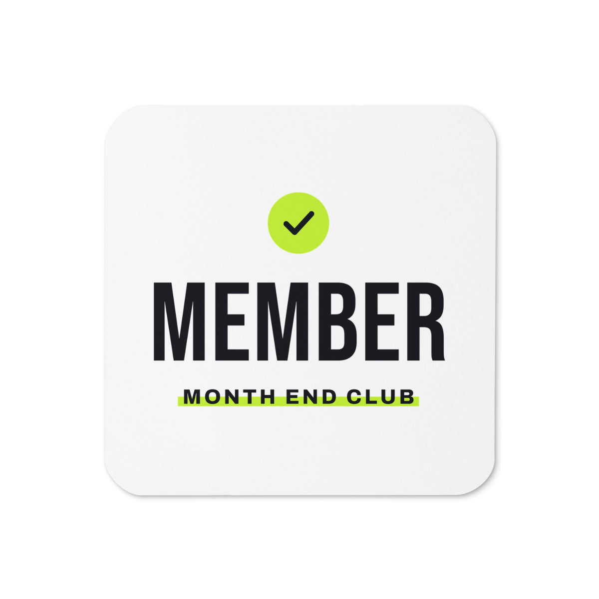 Member Coaster – White