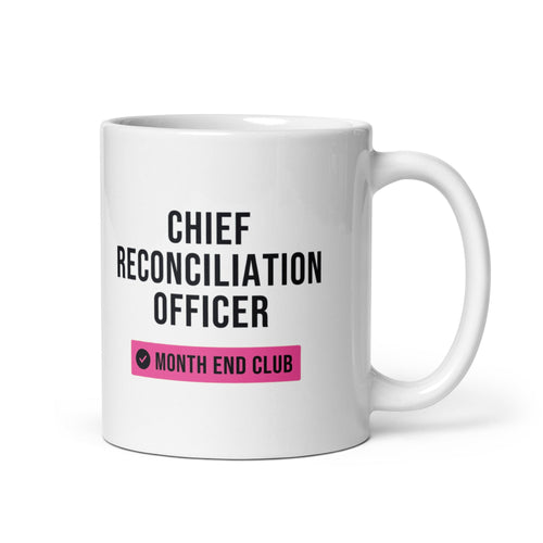 Chief Reconciliation Officer Mug – Pink print – white 11oz mug