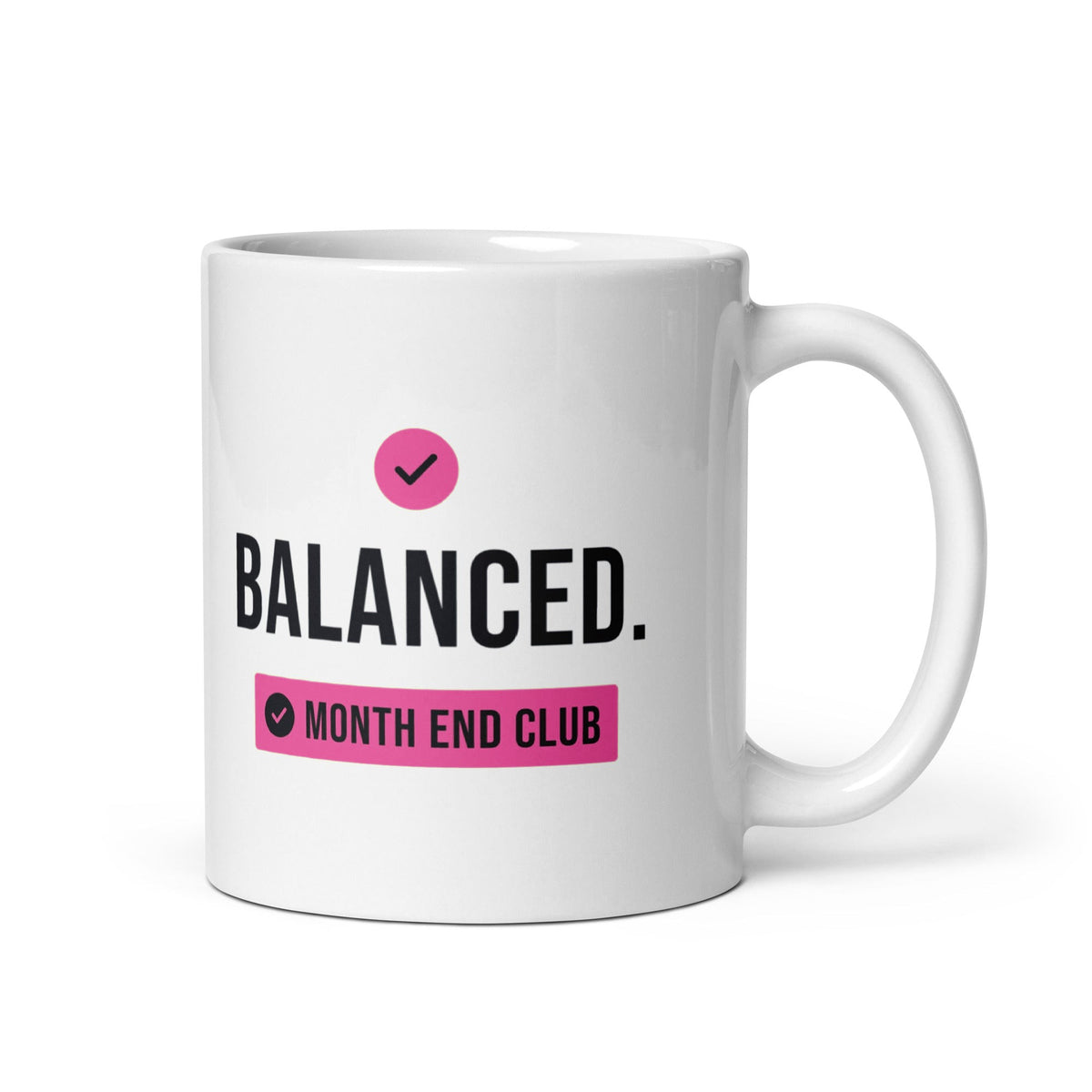 Balanced Mug – Pink print – white 11oz mug