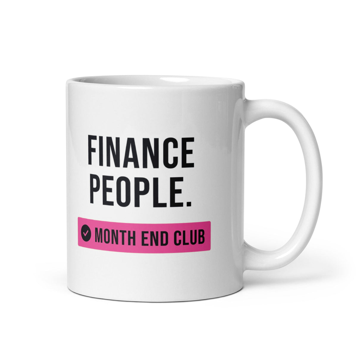 Finance People Mug – Pink print – white 11oz mug