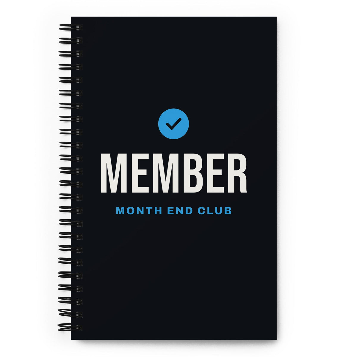 Member Spiral Notebook – front cover – blue print