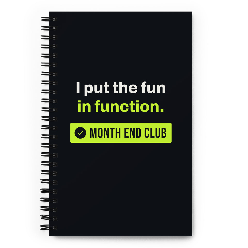 Fun in Function Spiral Notebook – front cover