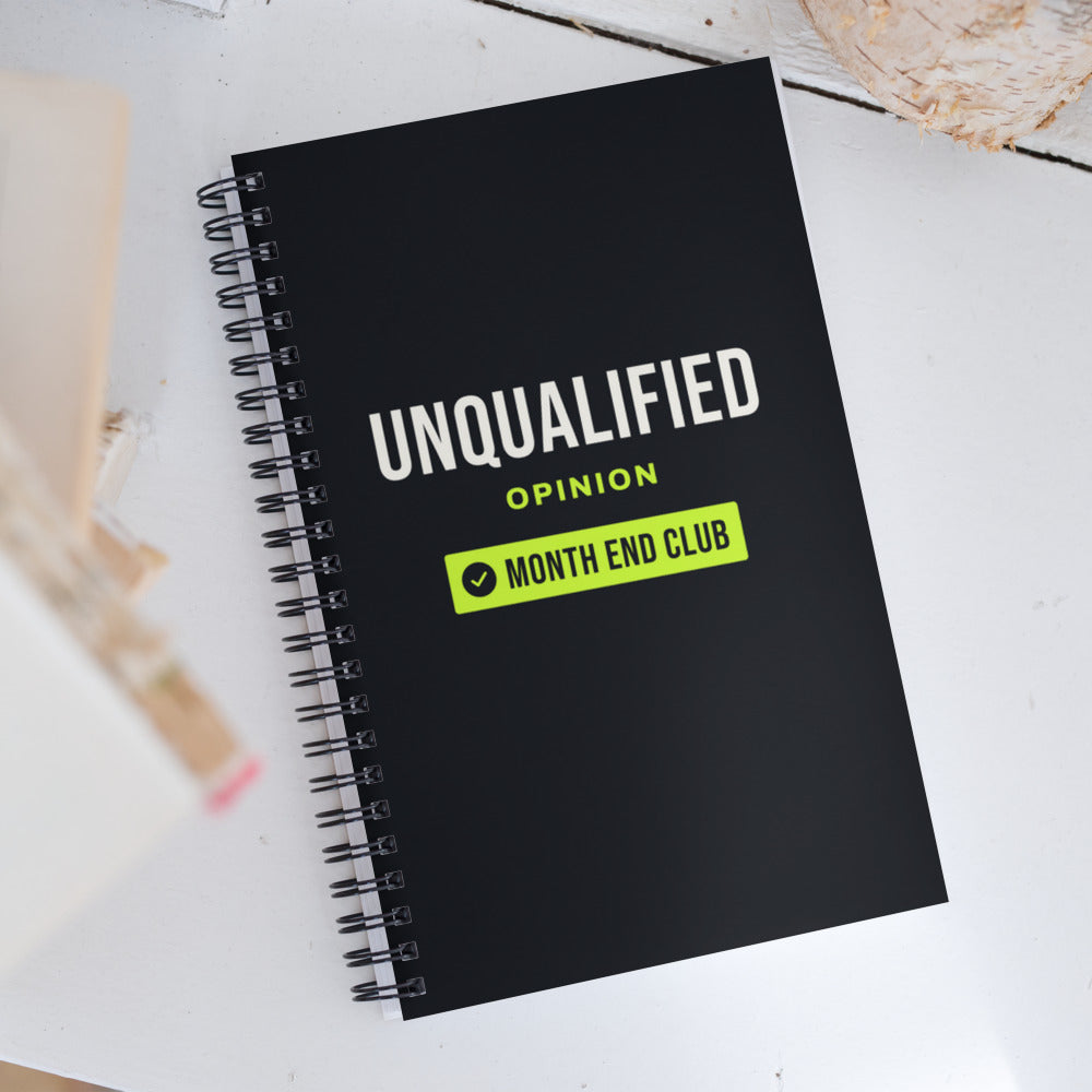 Unqualified Spiral Notebook – in use