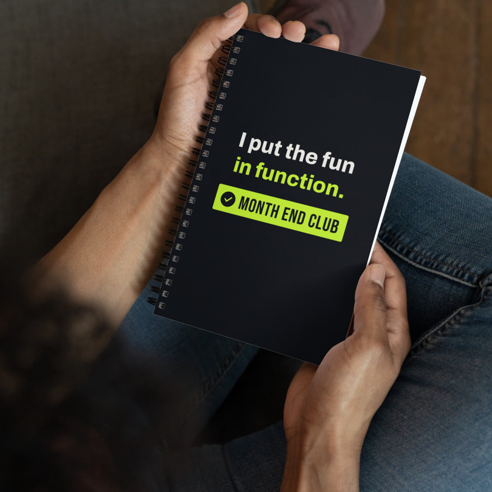 Fun in Function Spiral Notebook – in use
