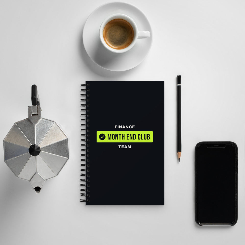 Team Badge Spiral Notebook – in use