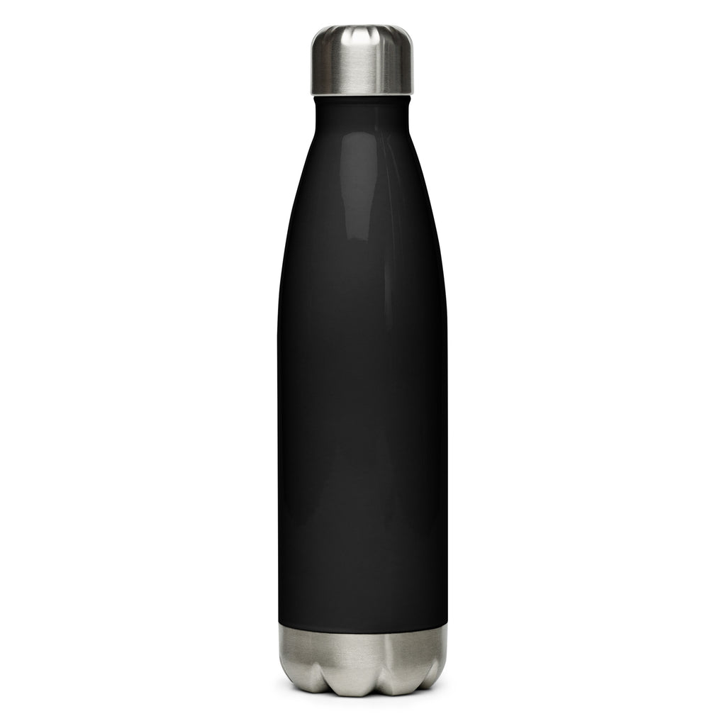 Unqualified Steel Water Bottle – Black, back