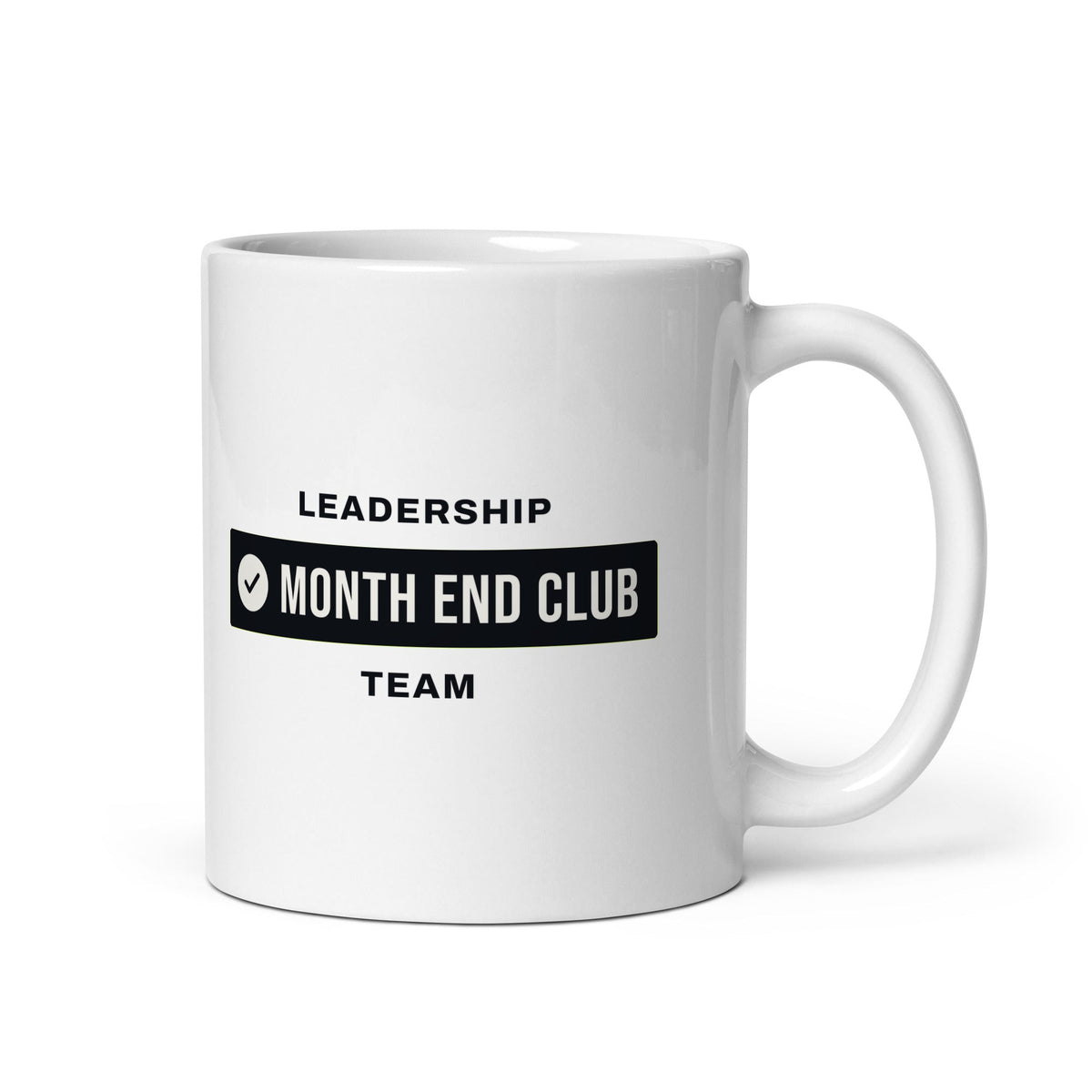 Month End Club Team Mug – Leadership, Black only print – white 11oz mug