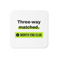 Three-Way Matched Coaster – White