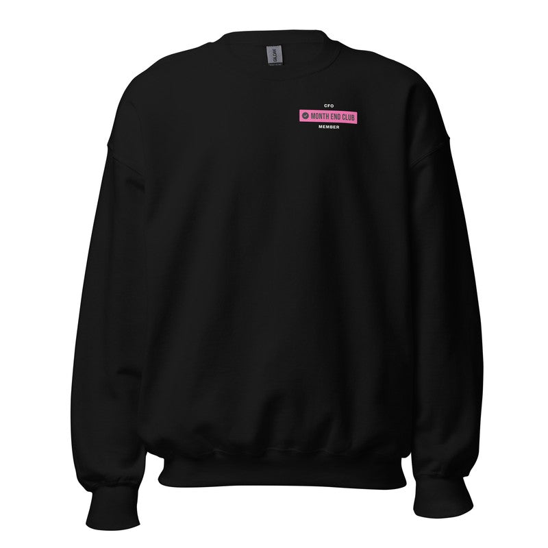 Team Sweatshirt – Black – CFO – Pink print