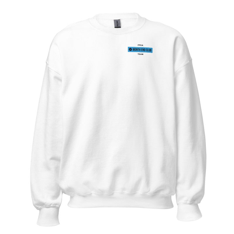 Team Sweatshirt – White – FP&A – Blue print
