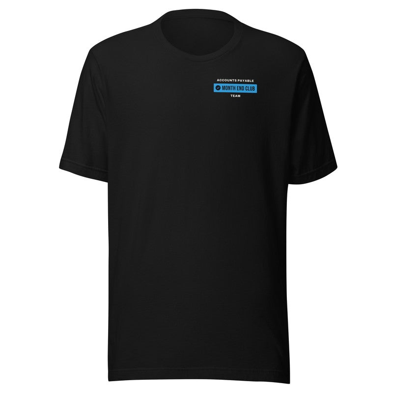 Team Tee in Black – Accounts Payable – Blue print
