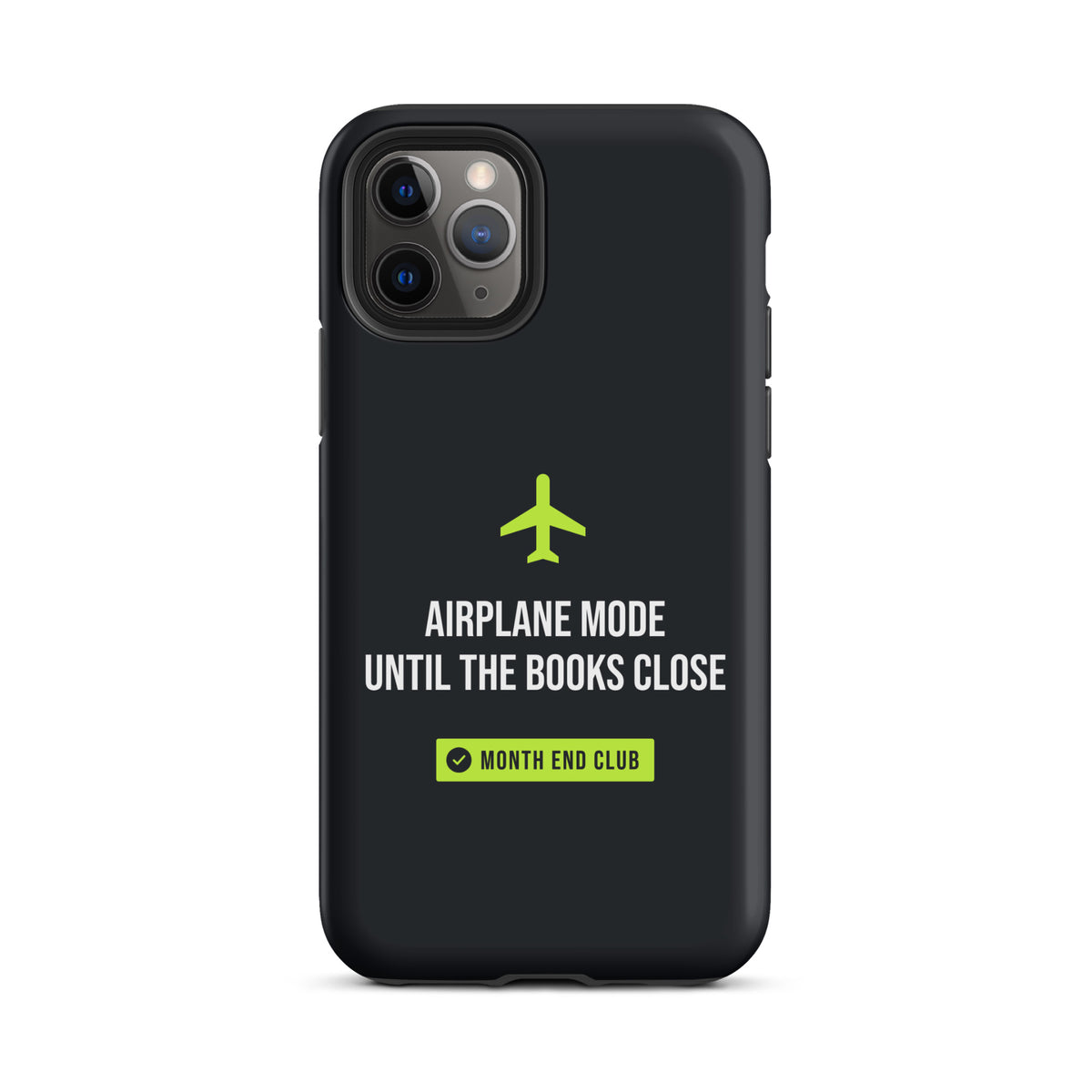 Airplane Mode Tough iPhone Case – iPhone 11 Pro, matte black