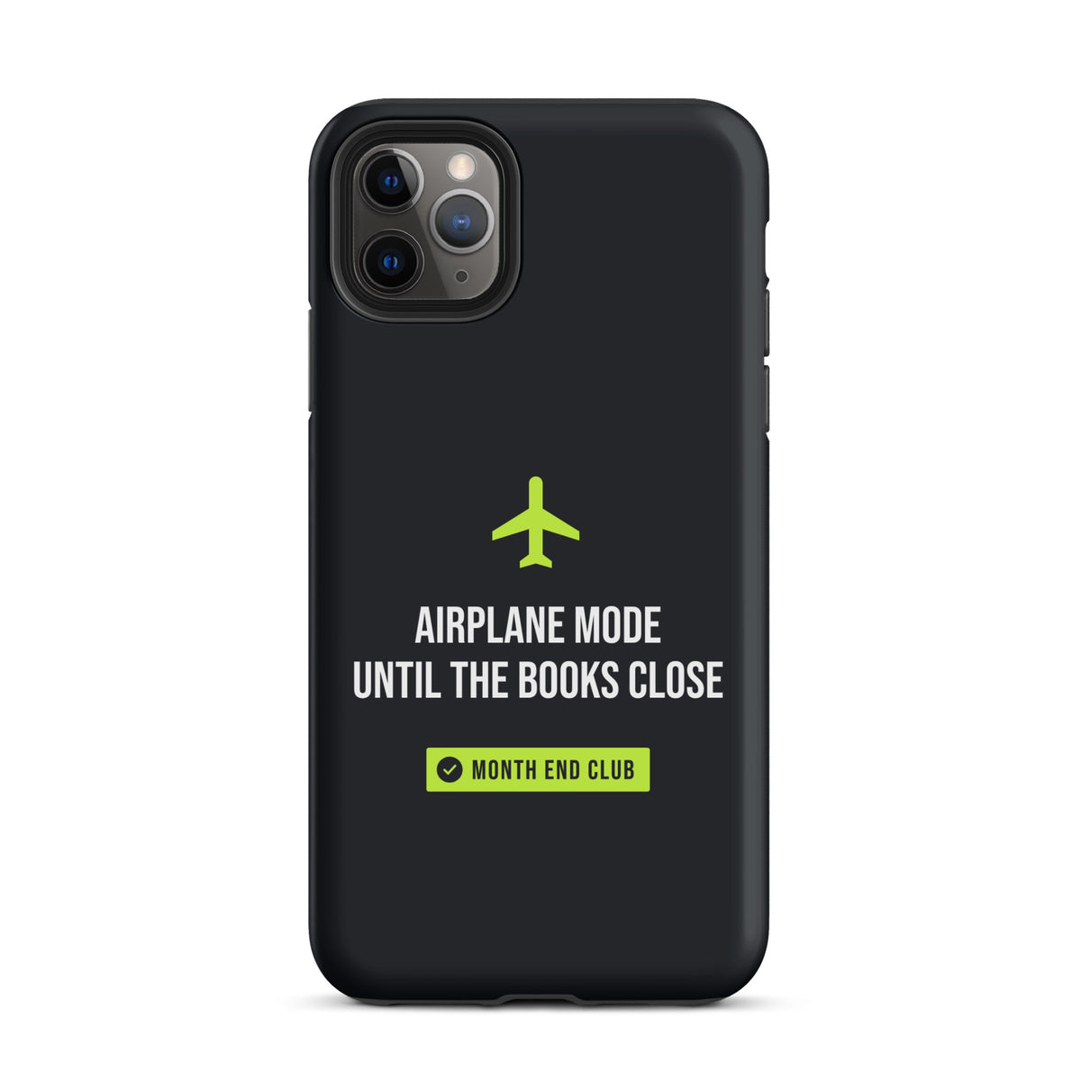 Airplane Mode Tough iPhone Case – iPhone 11 Pro Max, matte black