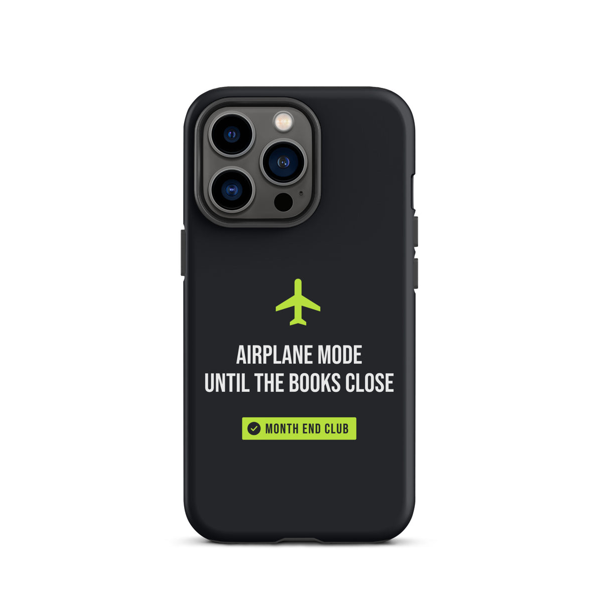Airplane Mode Tough iPhone Case – iPhone 13 Pro, matte black